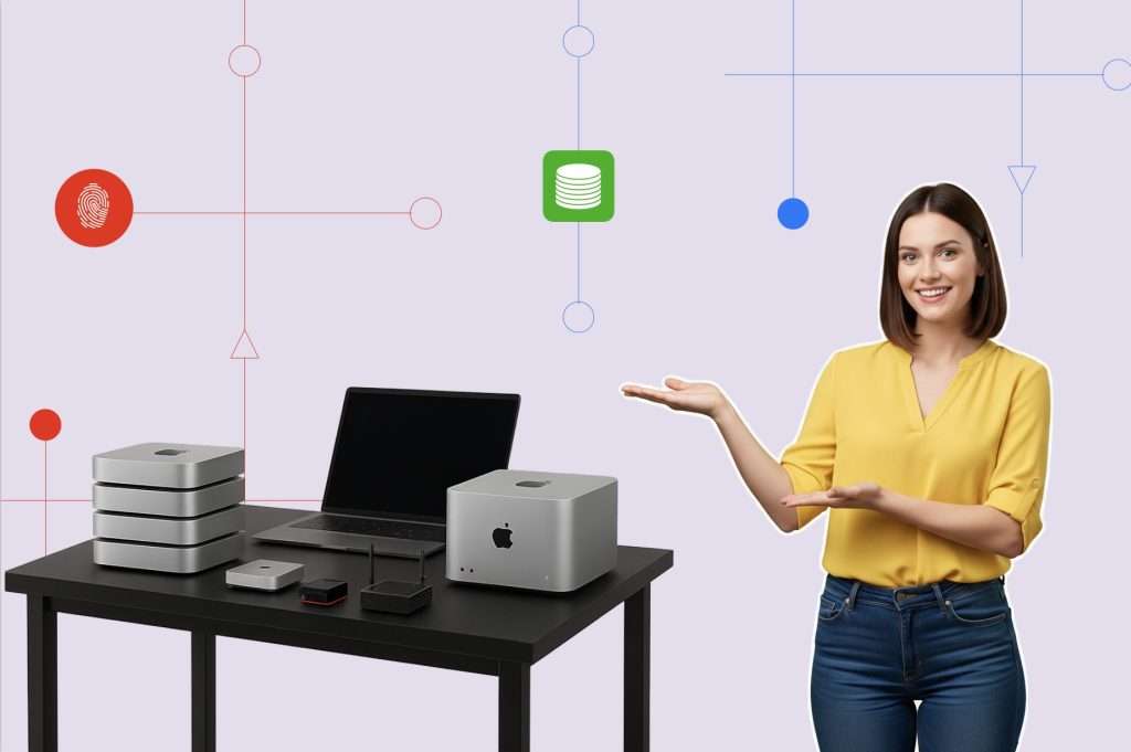 Business woman smiling at the prospect of using on-prem AI solution